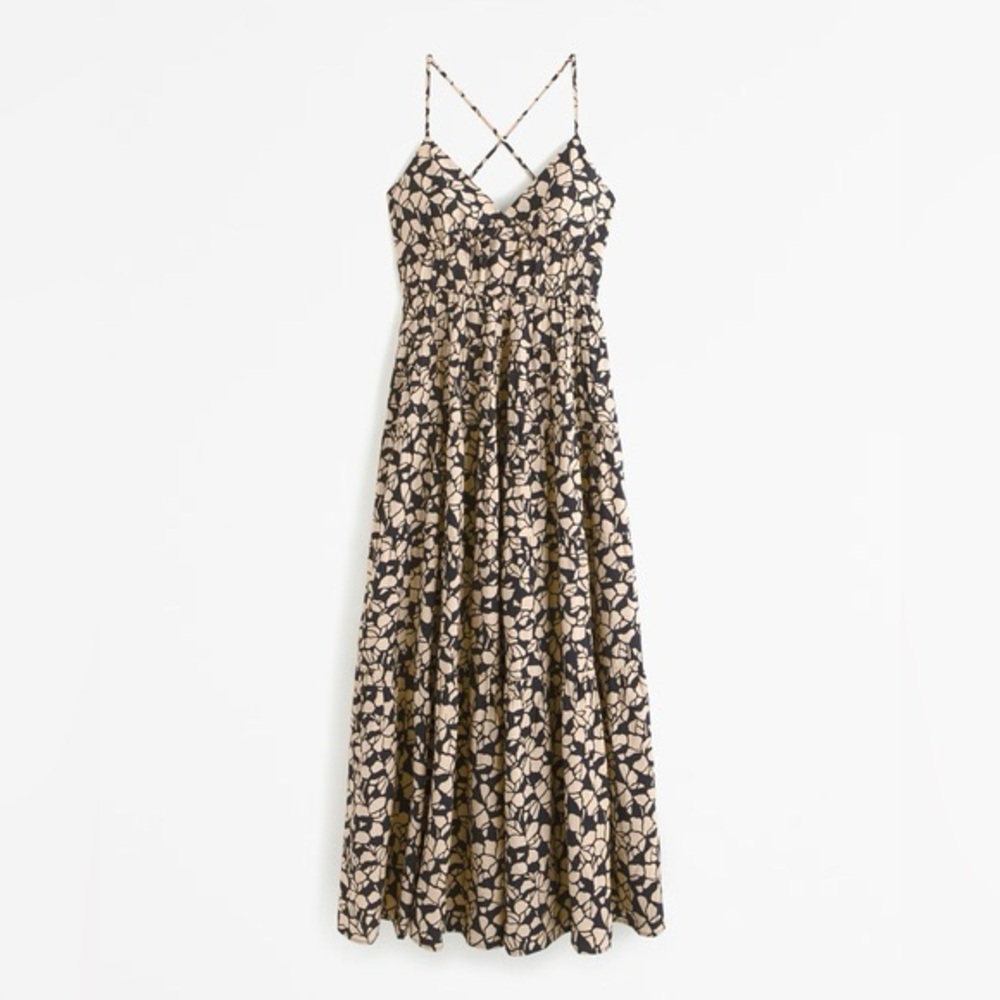Abercrombie & Fitch - Flowy Tiered Maxi Dress - M